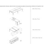 Wooden office desk with cable management Lobith