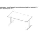 Height adjustable work desk Prenzlau