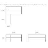 Sectional desk with wooden veneer Amarasti