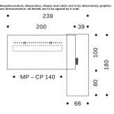 Sectional desk in extruded aluminum and melamine Sodus