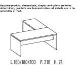 Biurko w kształcie litery L Huelamo