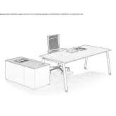 Executive desk with shelves Kloetze