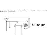 L-shaped desk Sixaola