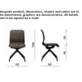 Swivel mesh office chair with armrests Joseni