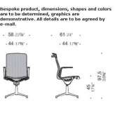 Mesh office chair with height adjustment and armrests Seedorf