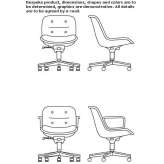 Leather office chair with a 5-star base Godim