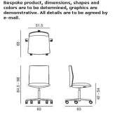 Swivel office chair with armrests Jarvis