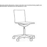 Zintegrowane krzesło biurowe z pianki poliuretanowej z regulacją wysokości i podstawą z 5 ramionami Coxhoe