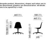 Fabric swivel office chair Kapela