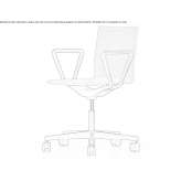 Zintegrowane krzesło biurowe z pianki poliuretanowej z podłokietnikami i podstawą 5-ramienną Coxhoe