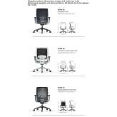 Ergonomic fabric office chair with armrests Guellue