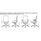 Ergonomic swivel office chair Valencia