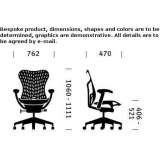 Triflex ergonomic swivel office chair made of polymer Coamo