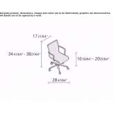 Swivel office chair with height adjustment and armrests Nisipari