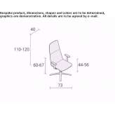 Height-adjustable swivel chair with 4-star base Kukow