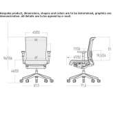 Swivel office chair on wheels Vrdy