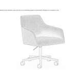 Swivel chair with height adjustment and wheels Pamukova