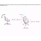 Swivel leather office chair with armrests Nisipari