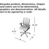 Mesh office chair with 5-star base Senocak