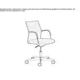 Conference/meeting chair with 5-star base Sukow