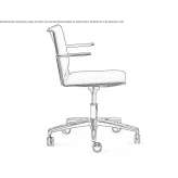 Office chair with armrests and a 5-star base Amaroo