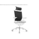 Swivel mesh office chair with headrest Mariel