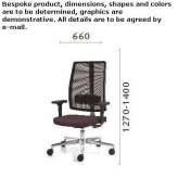 Swivel office chair with a 5-star base Dolina