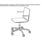 Office chair made of polypropylene with armrests Amaroo