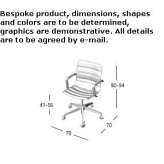 Office chair with armrests and a 5-star base Maynard