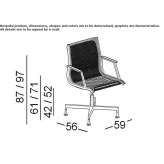 Office chair with armrests and a 4-star base Garoafa