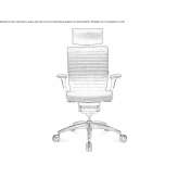 Swivel, height-adjustable fabric office chair Mariel