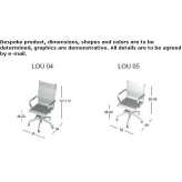 Office chair with medium backrest and height adjustment Radstock