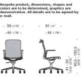 Height adjustable mesh office chair with wheels Seedorf