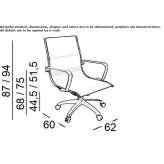 Swivel office chair with armrests and 5-star base Marsing