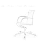 Fabric office chair Sanluri