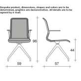 Mesh trestle office chair with armrests Bessemer