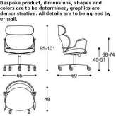 Nabuk office chair with armrests Candir