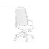 High back mesh office chair Pontacq