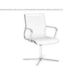 Fabric office chair with armrests and 4-arm base Huapinol