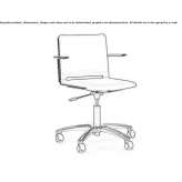 Fabric office chair on wheels with 5-arm base Sveg