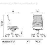 Swivel office chair Riva