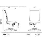 Swivel office chair Chantome