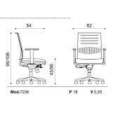 Swivel office chair with armrests Chantome