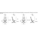 Height-adjustable executive chair with 5-star base Horve