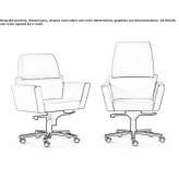 Swivel executive chair on wheels Moiry