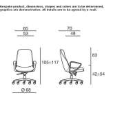 Leather executive chair Montello