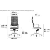 Fabric swivel executive chair Storvik