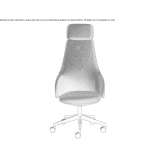 Fabric executive chair with height adjustment and armrests Marginea