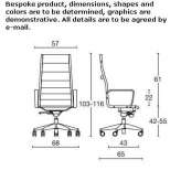 Leather executive chair with 5-star base Rokosovo