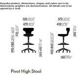 Office stool with height adjustment and wheels Pillnitz